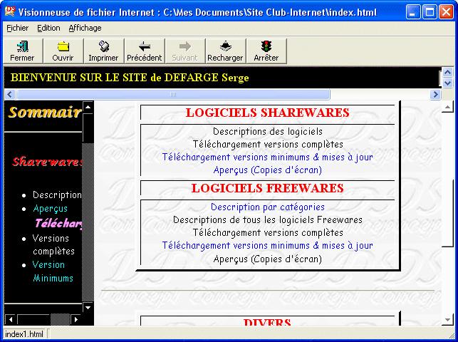 Retour au menu du didacticiel