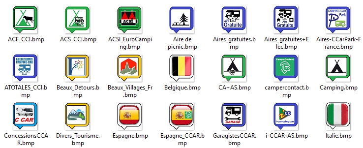 POI park4night GPS iGO/Mappy (.kml) version camping-car France